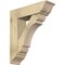 Ekena Millwork Olympic Traditional Rough Sawn Bracket w/ Offset Brace, Douglas Fir, 8"W x 28"D x 32"H BKT0806X28X32OLY01RDF - alternate 1